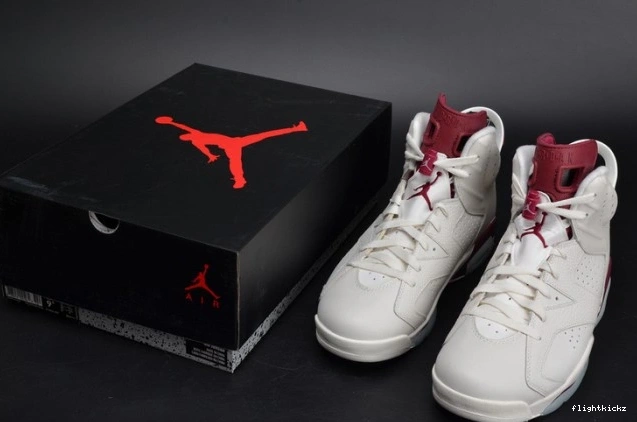 Maroon Air Jordan Retro white 384664-116 6 0905